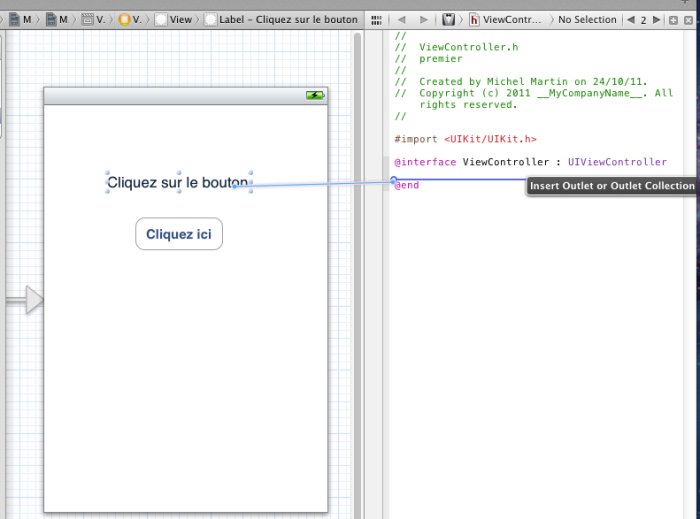Un simple contrôle-glisser-déposer permet d'ajouter des déclarations dans le volet d'édition