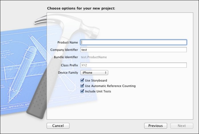 Xcode vous demande de choisir un type de device