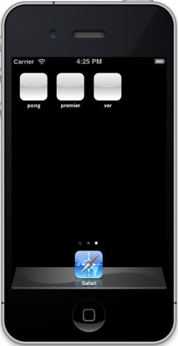 Il est possible d'installer des applications dans le simulateur