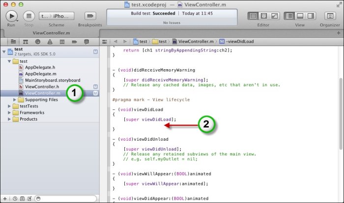 Insérez une instruction dans votre code