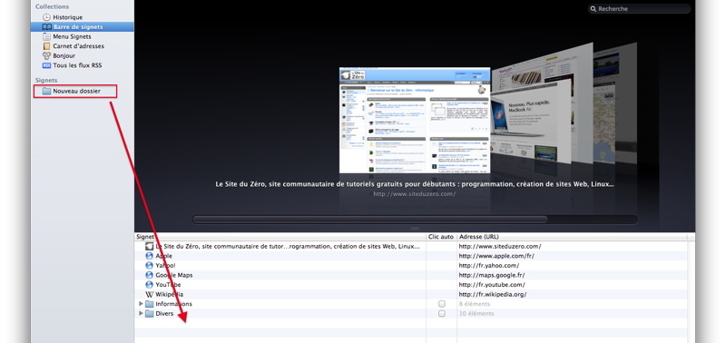Déplacer un dossier
