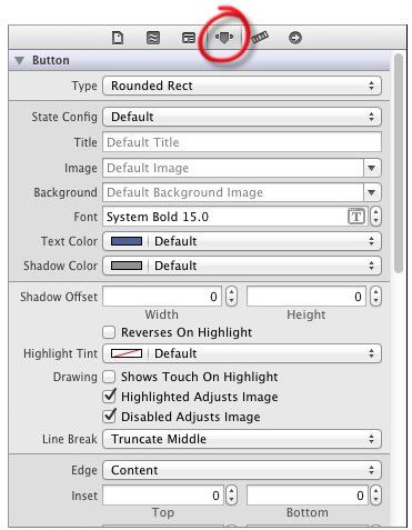 Affichage du volet des attributs