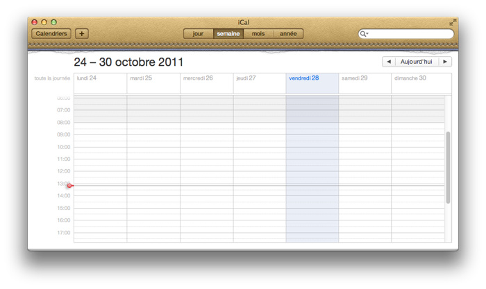 L'application Calendrier