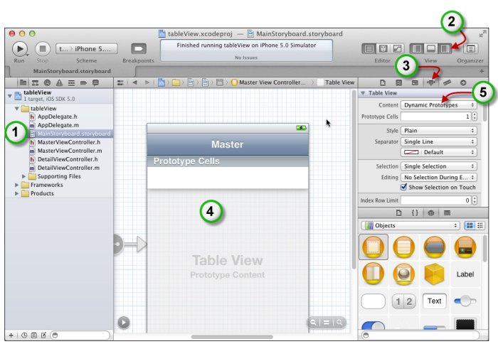 Les données doivent être définies dans l'application