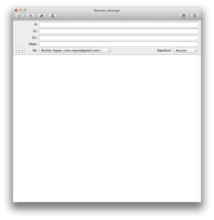 Rédiger un nouveau mail