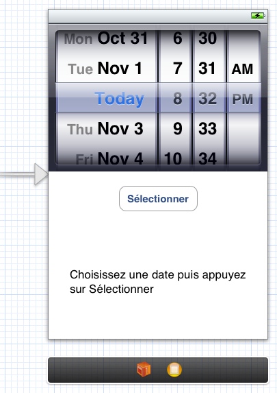Positionnez les contrôles comme ceci