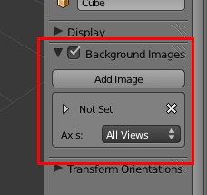 L'onglet Background images