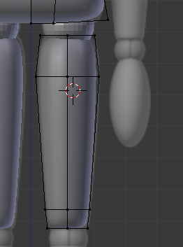 Utiliser le cylindre pour modéliser les cuisses