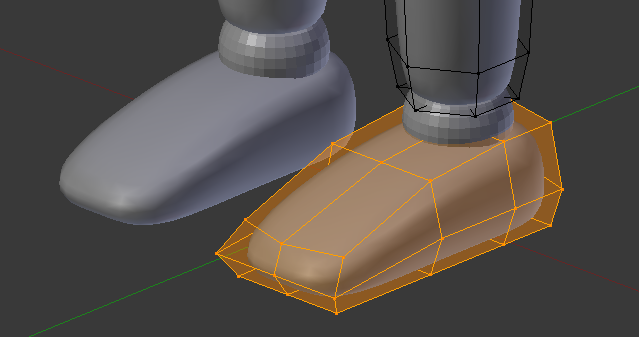 Notre pied modélisé