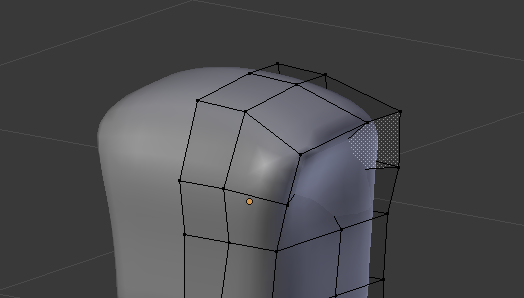 Creusez le buste au niveau des épaules