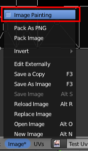 Activer Image Painting pour afficher les outils de coloriage