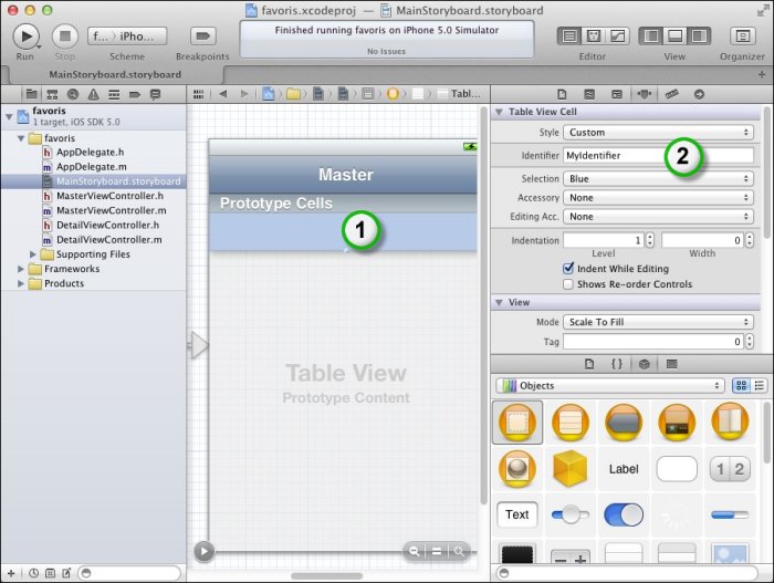 Il faut donner un nom au prototype des cellules afin d'éviter l'affichage d'un avertissement