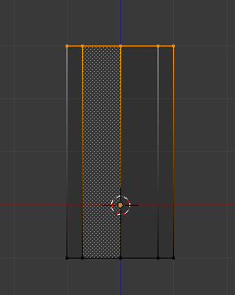 Relever légèrement les points du cylindre vers le haut