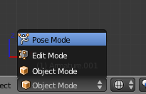 Le Pose Mode permet de manipuler les armatures