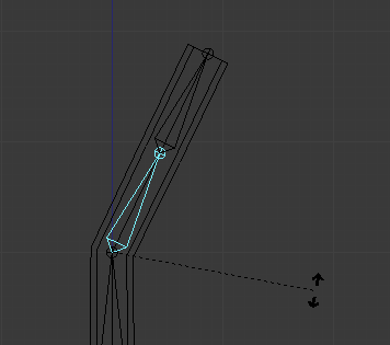 La rotation de l'os déforme la tige