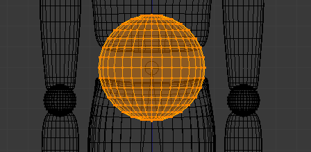 Sélectionnez les points de la sphère et les articulations