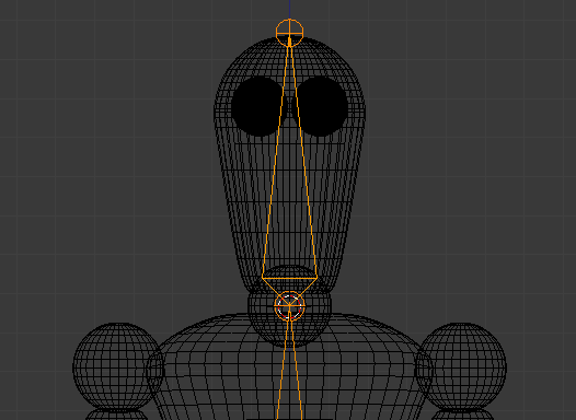 Extrudez un troisième os au-dessus de la tête