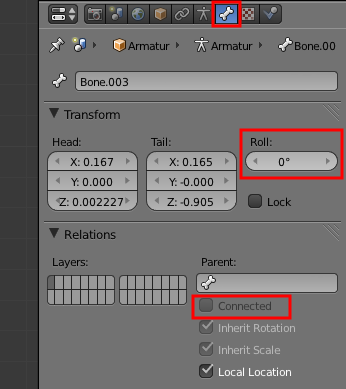 Passez le paramètre Roll à 0