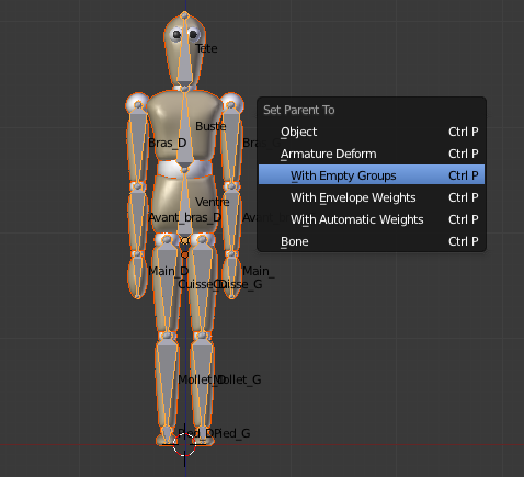 Lier l'armature à Scotty