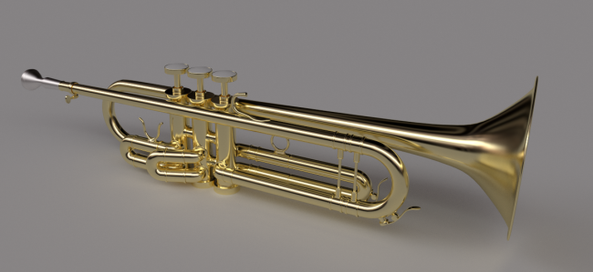 Un rendu de trompette réaliste avec Cycles