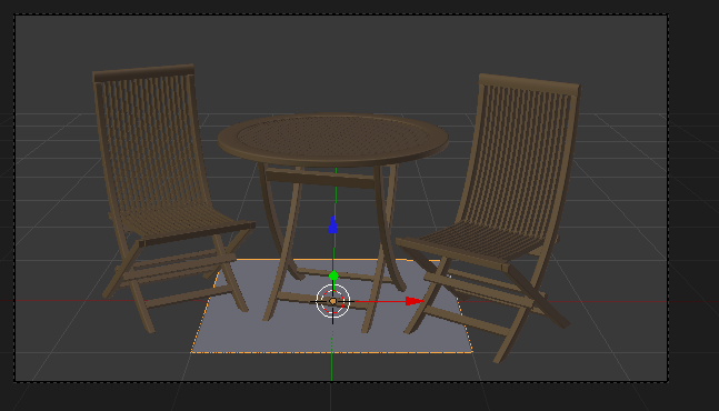 Ajouter un plan juste en dessous des objets