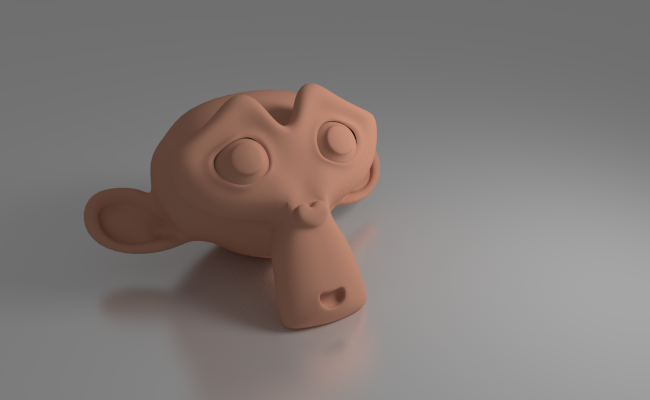 Sur ce sol, Mix Shader permet de doser l'effet miroir