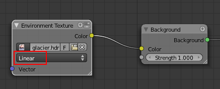Une fois l'image ouverte, cochez Linear