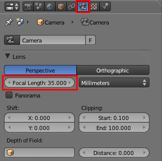 Le menu de la caméra