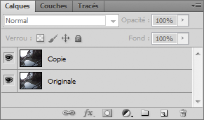 Modes de fusion - Duplication de l'exemple dans fenêtre de calques
