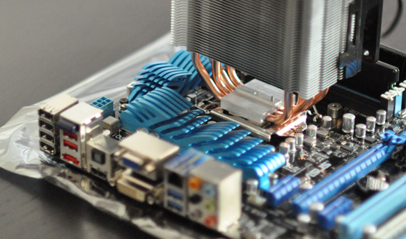 Positionnement du ventirad sur le CPU