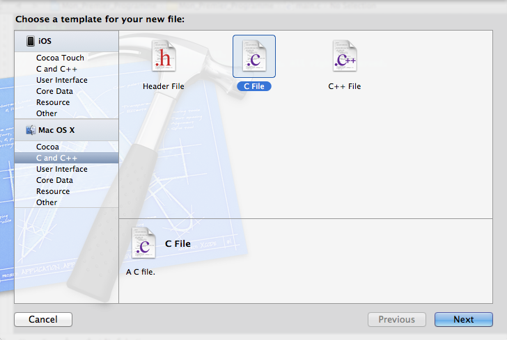 Ajouter un fichier sous Xcode