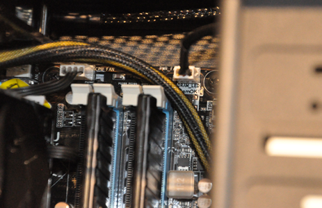 Branchement de ventilateur en façade