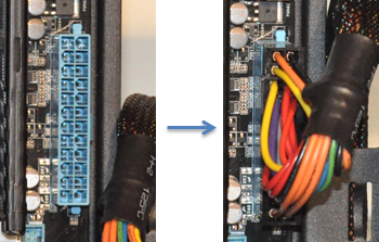 Connecteur d’alimentation ATX 24 broches de la carte mère