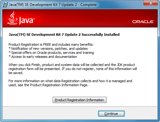 Étape 4 sur 4 : Terminez l'installation en cliquant sur Continue.