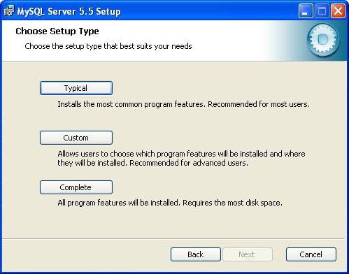 Choix du type d'installation