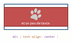 schéma en-lignes centrés
