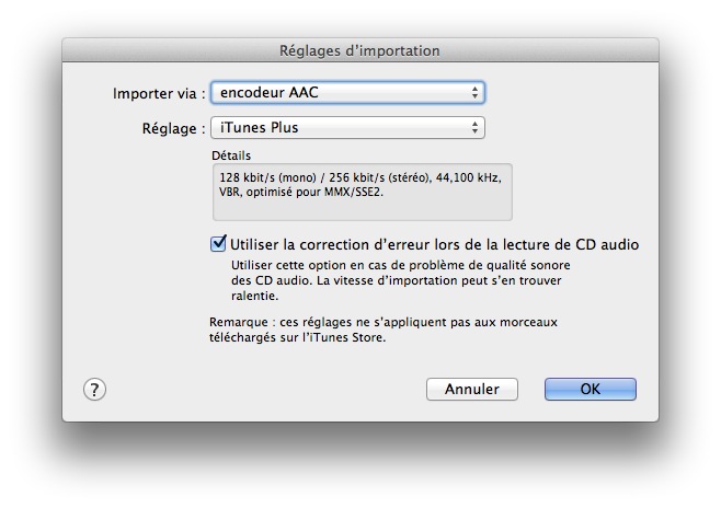 Choix de l'encodage lors de l'importation