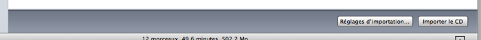 Importer un CD