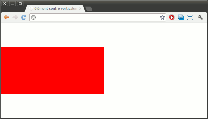 Centrage vertical générique