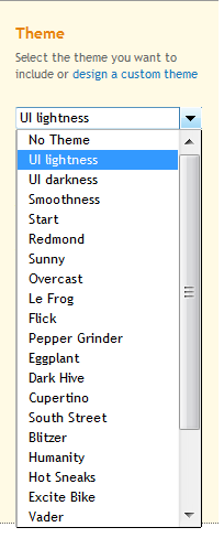 Thèmes jQuery UI