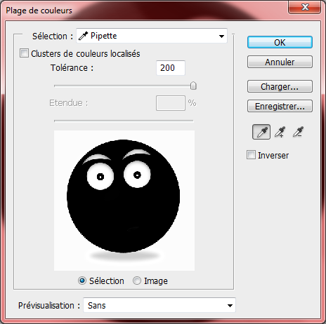 Plage de couleurs - Exemple