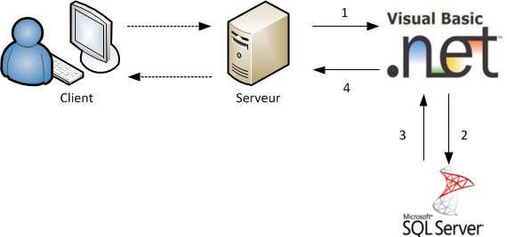 Le langage Visual Basic .NET va servir d'intermédiaire entre vous et SQL Server