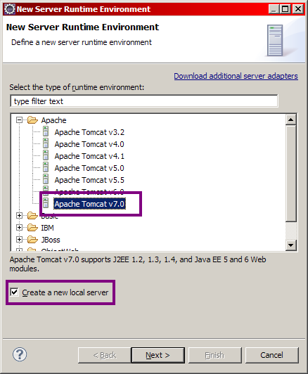 Mise en place de Tomcat - Étape 2