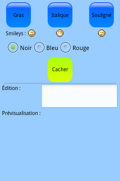 Voici à quoi va ressembler l'application