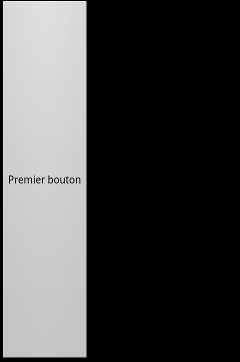 Le premier bouton fait toute la hauteur, on ne voit donc pas le deuxième bouton