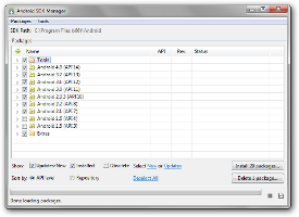 Installation des versions d'Android