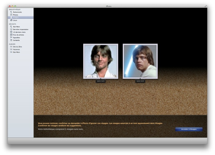 Rechercher des visages