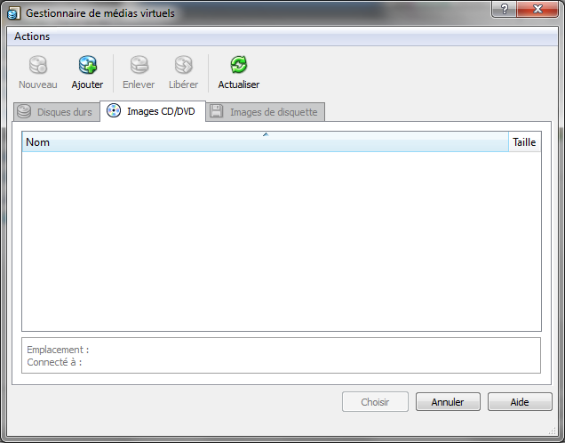 Le gestionnaire de médias virtuels