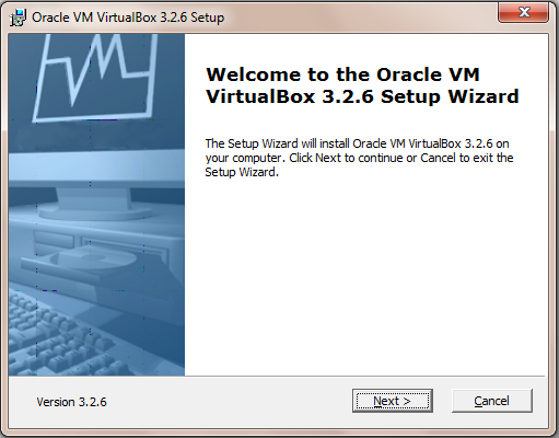 L'assistant d'installation de VirtualBox