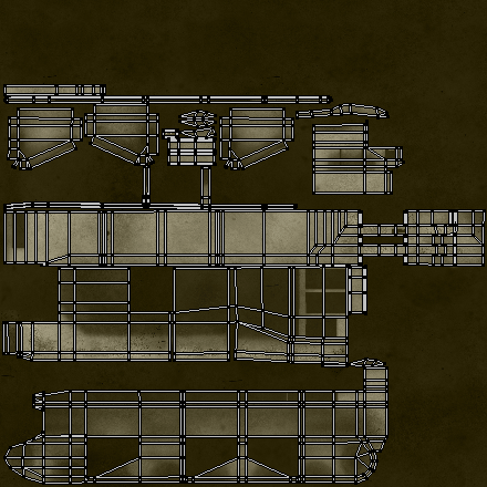Le dépliage de la caisse de l'engin